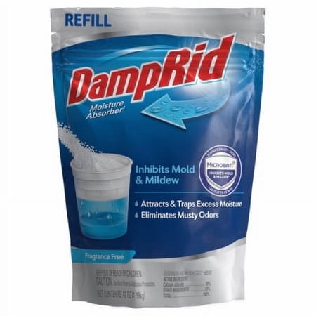 W M Barr Damp Rid 42 oz. Refillable Fragrance Free Moisture Absorber with Micr