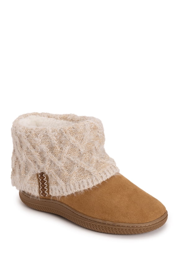 Women's Cable Knit Bootie Slipper