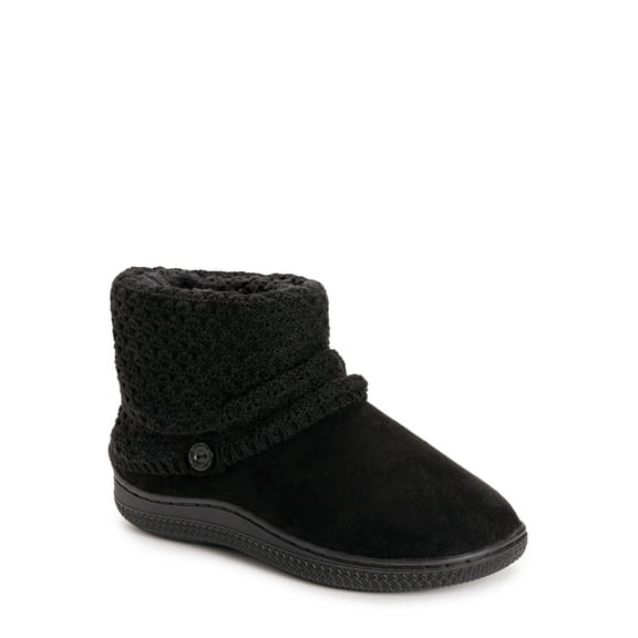 MUK LUKS Women's Cable Knit Slipper Booties