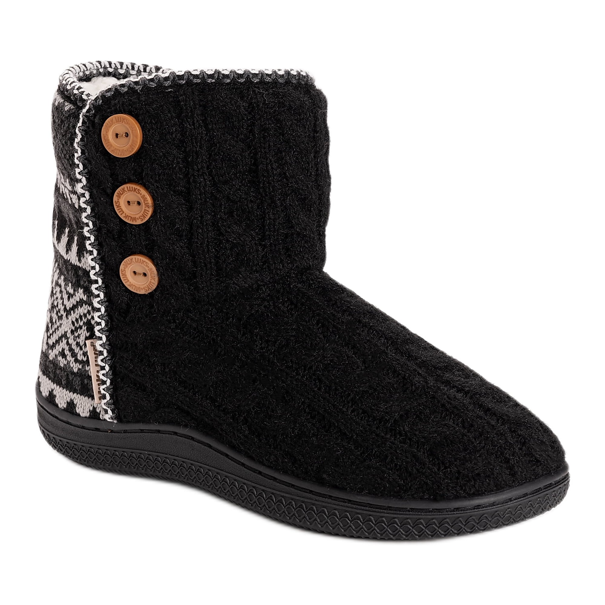 MUK LUKS Women's Sweater Slipper Booties