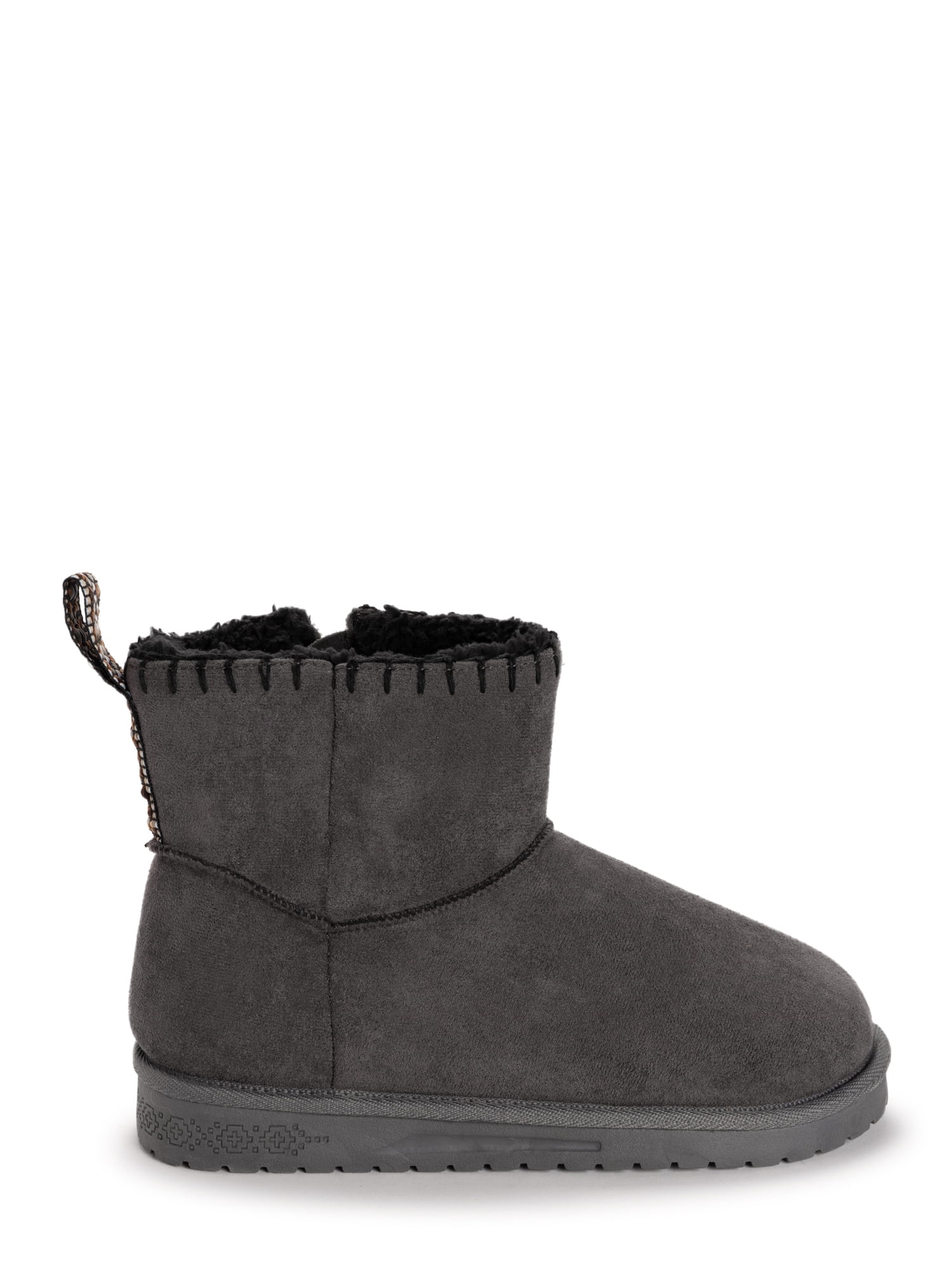 MUK LUKS Women's Truvie Faux Suede Cozy Ankle Bootie (Wide Width Available)