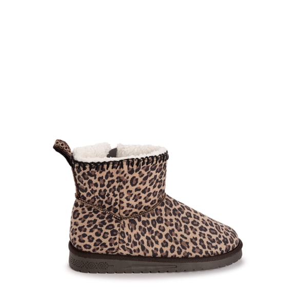 MUK LUKS Women's Truvie Faux Suede Cozy Ankle Bootie (Wide Width Available)