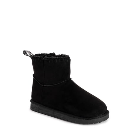 MUK LUKS Women's Truvie Faux Suede Cozy Ankle Bootie (Wide Width Available)