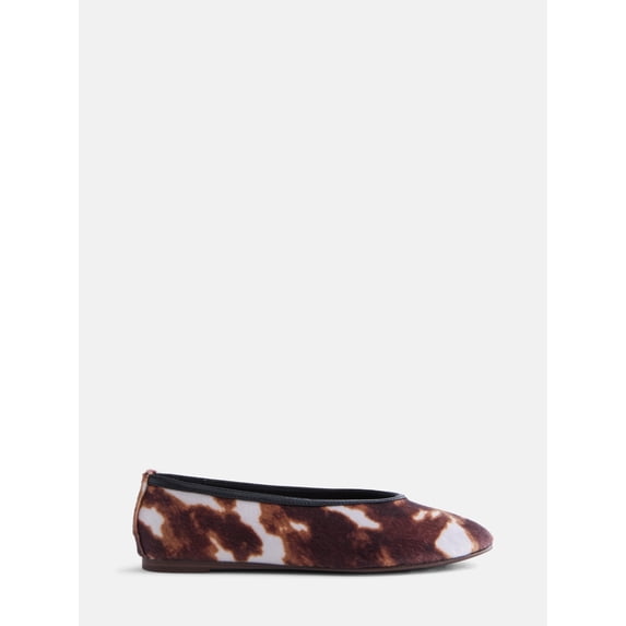 Madden NYC Women's Cow Print Ballet Flats