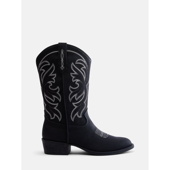Madden NYC Women's Classic Faux Leather Western Boots