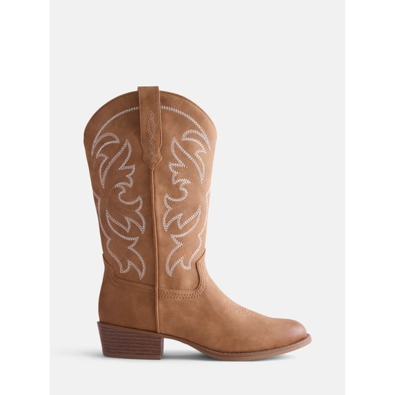 Madden NYC Women's Classic Faux Leather Western Boots