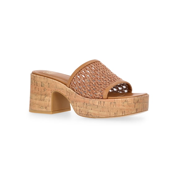 Madden NYC Women's Cork Platform Heels