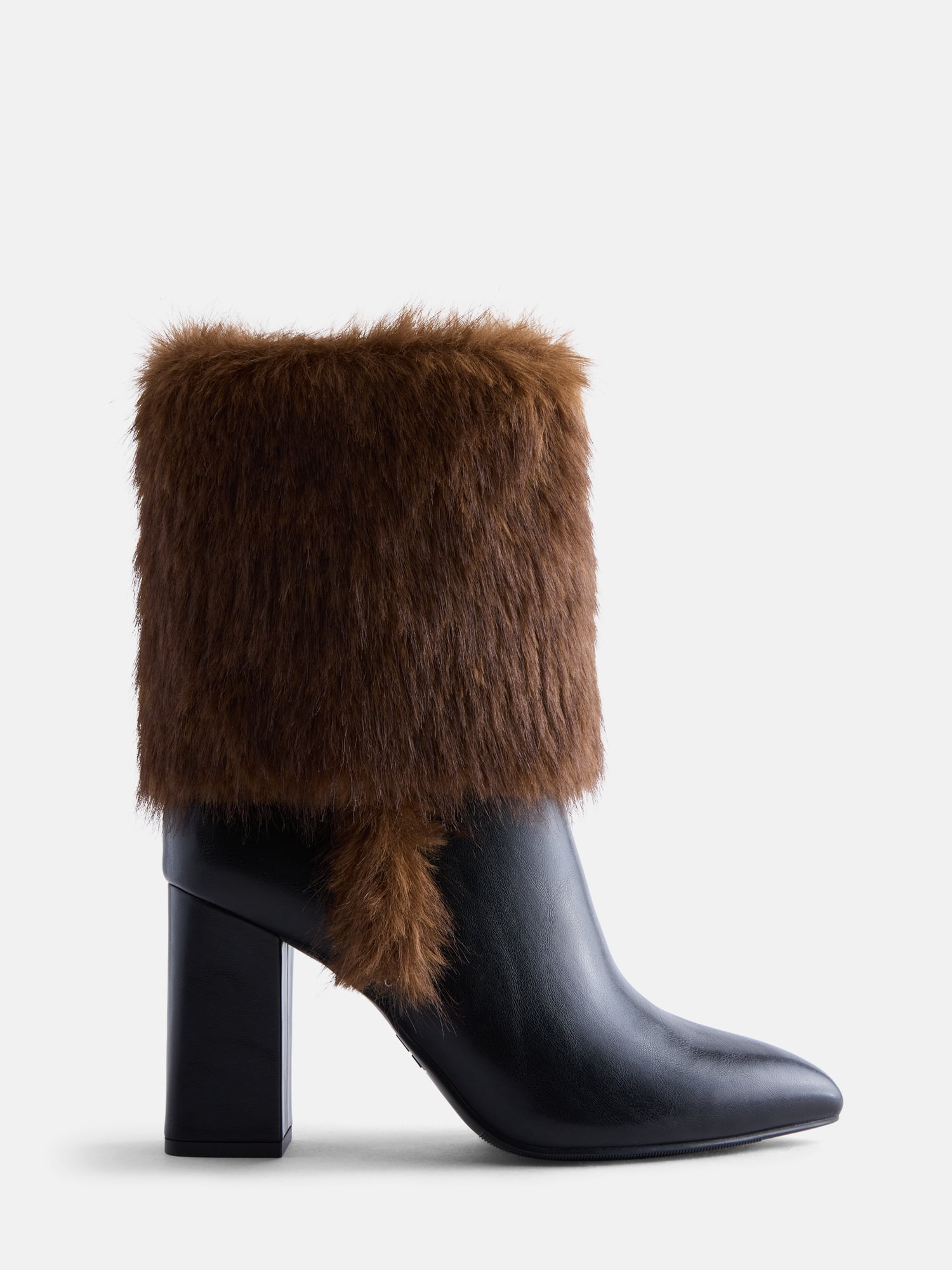Madden NYC Women's Faux Fur Cuff Boots