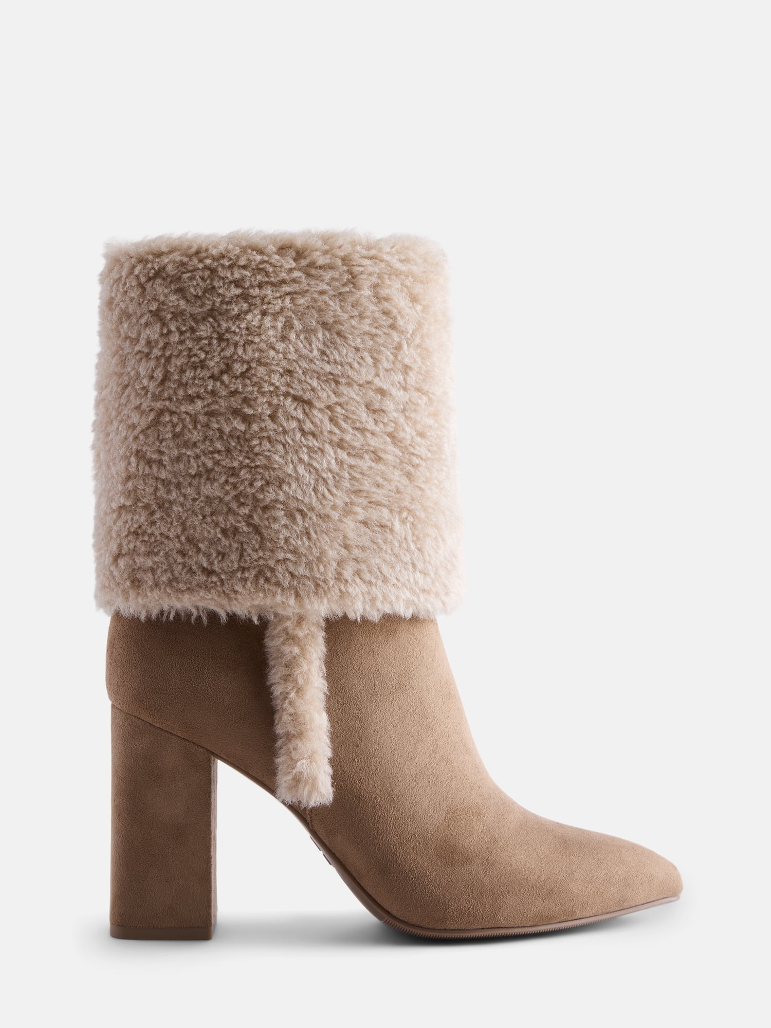 Madden NYC Women's Faux Fur Cuff Boots