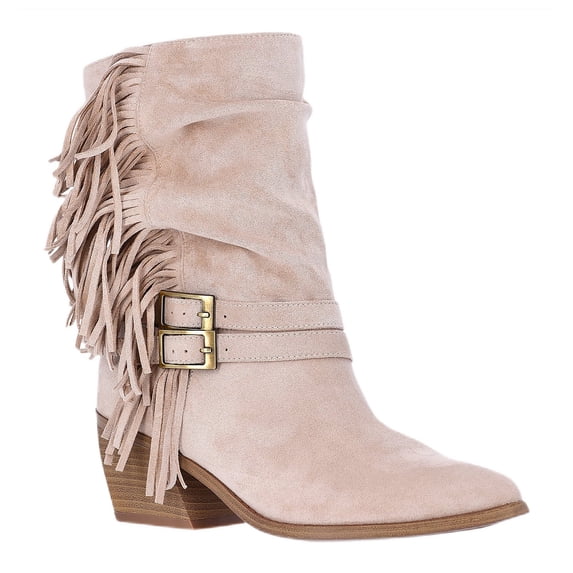 Madden NYC Women's Faux Suede Fringe Boots