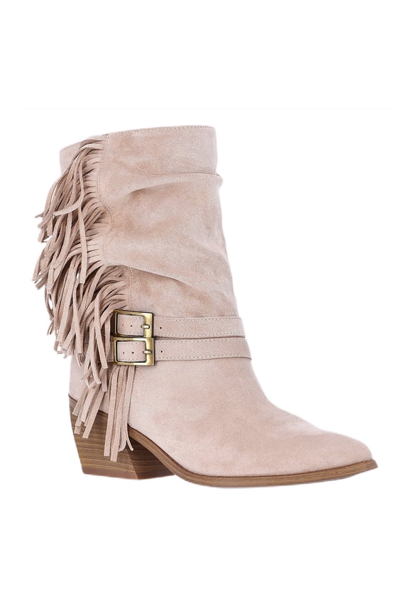 Women's Faux Suede Fringe Boots