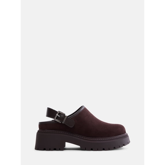 Madden NYC Women's Faux Suede Lug Sole Clogs