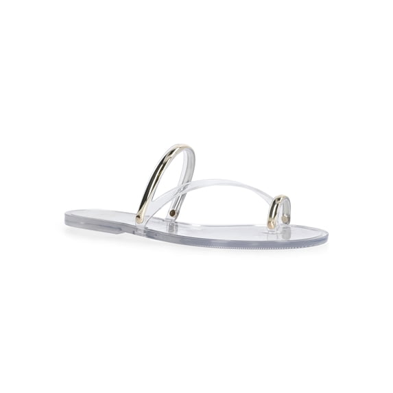 Madden NYC Women's Toe Ring Jelly Slide Sandals