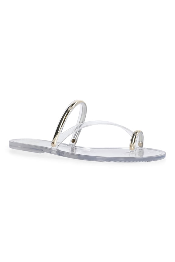 Women's Toe Ring Jelly Slide Sandals
