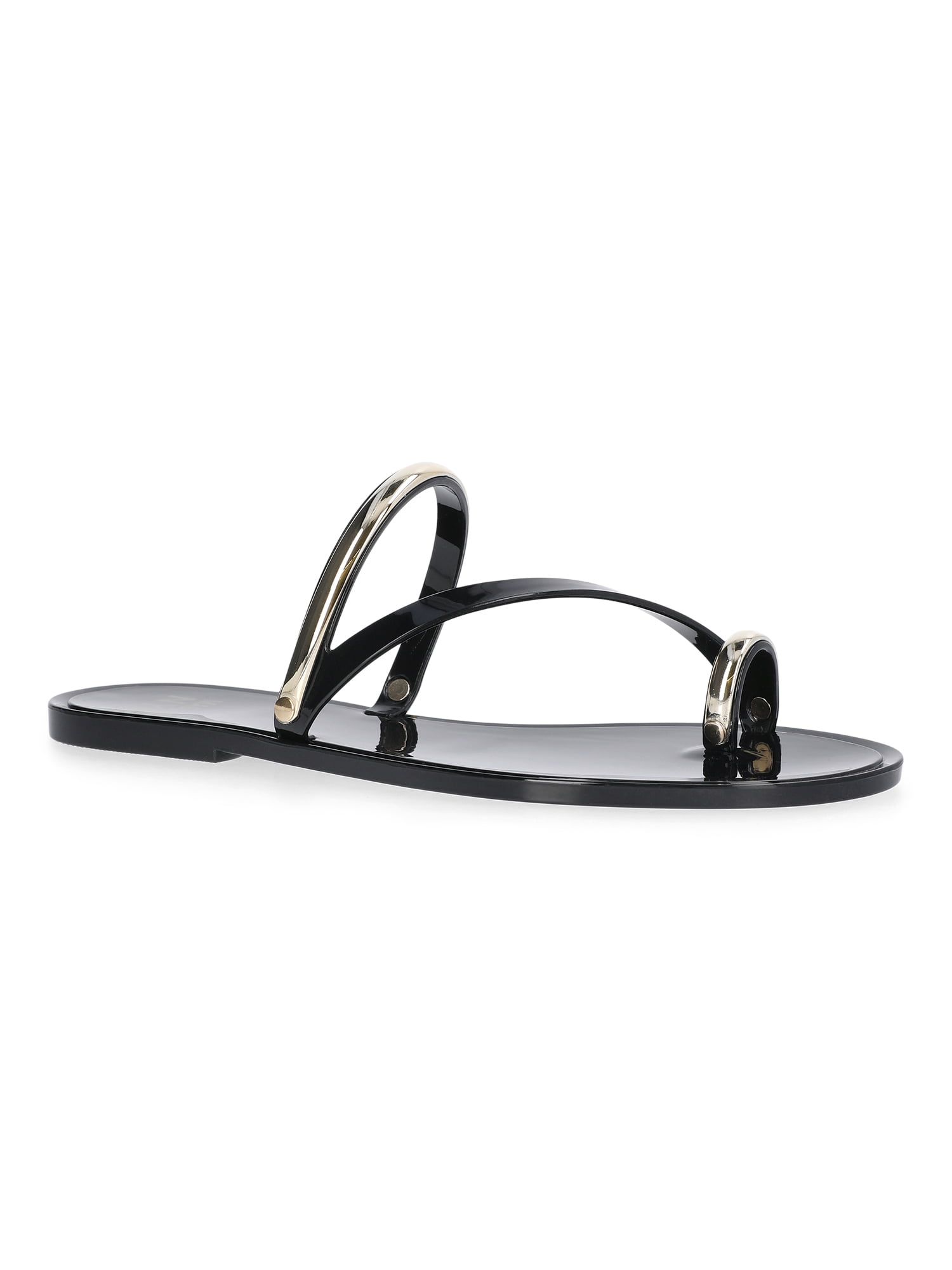 Madden NYC Women's Toe Ring Jelly Slide Sandals
