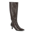 thumbnail image 1 of Madden NYC Women's Faux Leather Knee High Boots with Kitten Heel, Wide Calf Available, 1 of 5