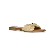 Women's Raffia Knot Slide Sandals