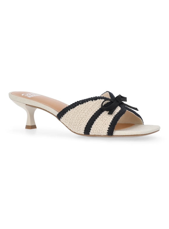 Women's Mesh Bow Heels