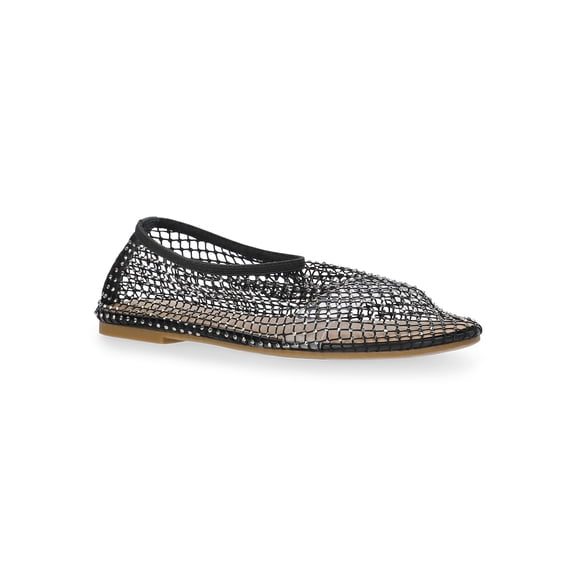Madden NYC Women's Studded Mesh Flat Shoes