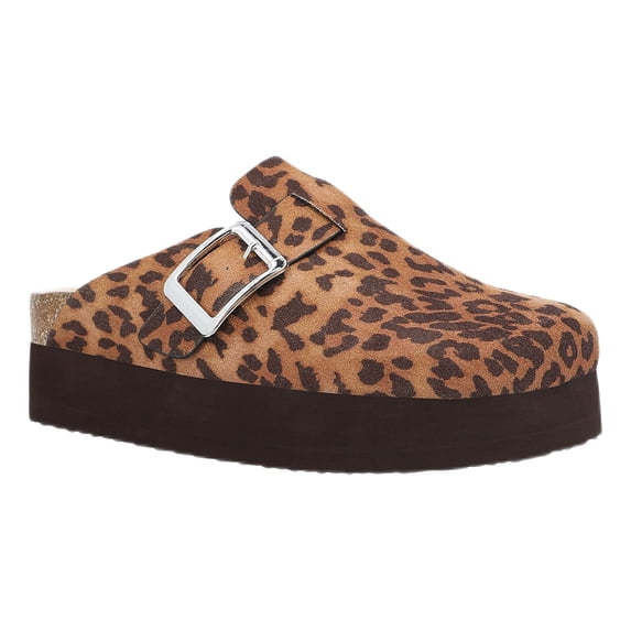 Madden NYC Women's Buckle Platform Clogs