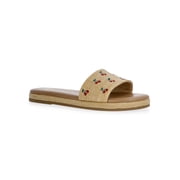 Women's Raffia Slide Sandals