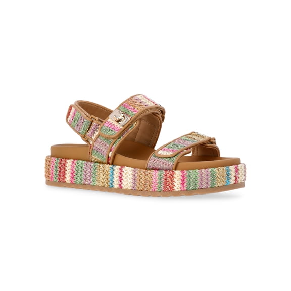 Madden NYC Women's Raffia Platform Sandals