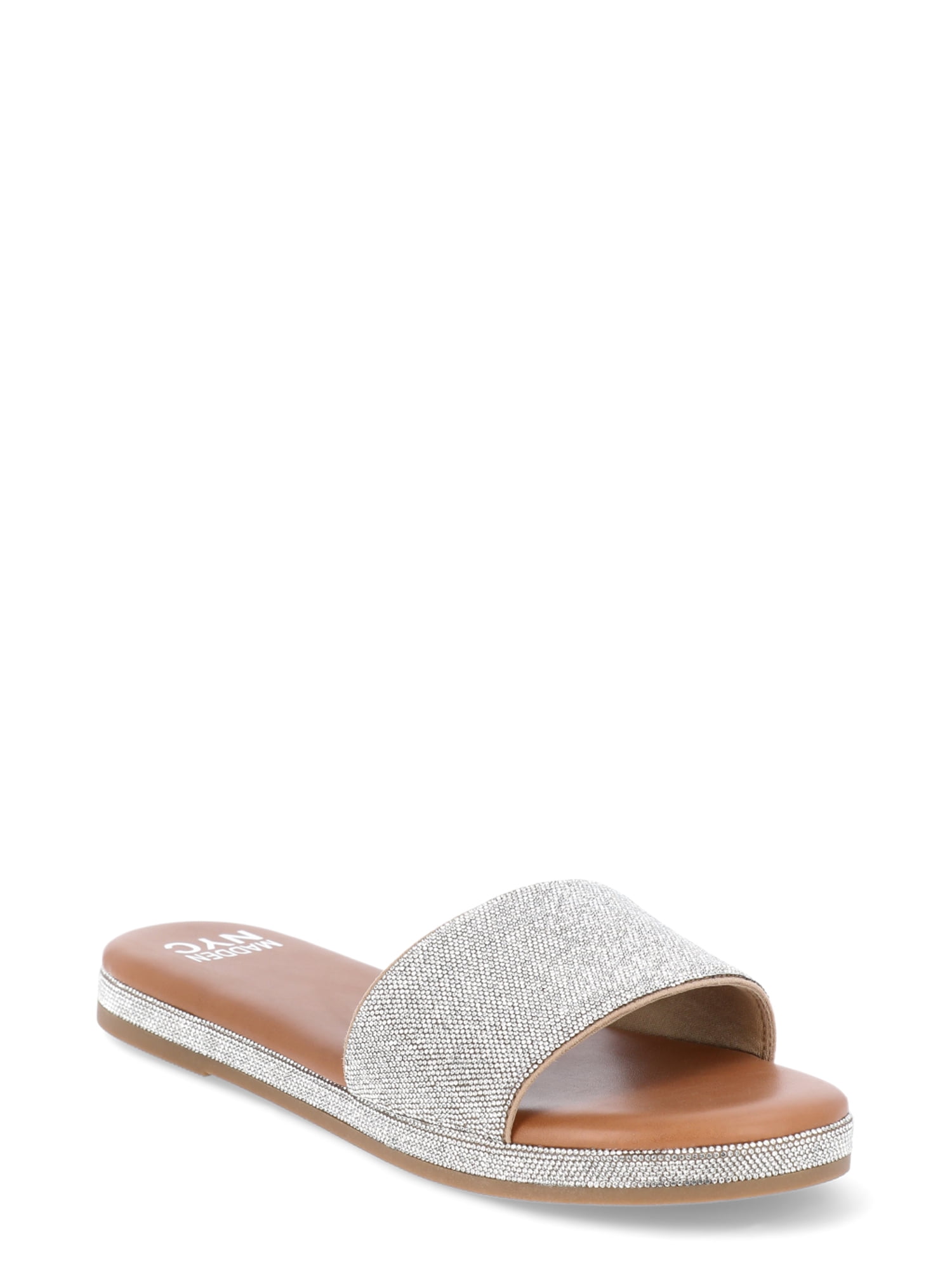 Madden NYC Women’s Bedazzled Slide Sandals, Sizes 6-11
