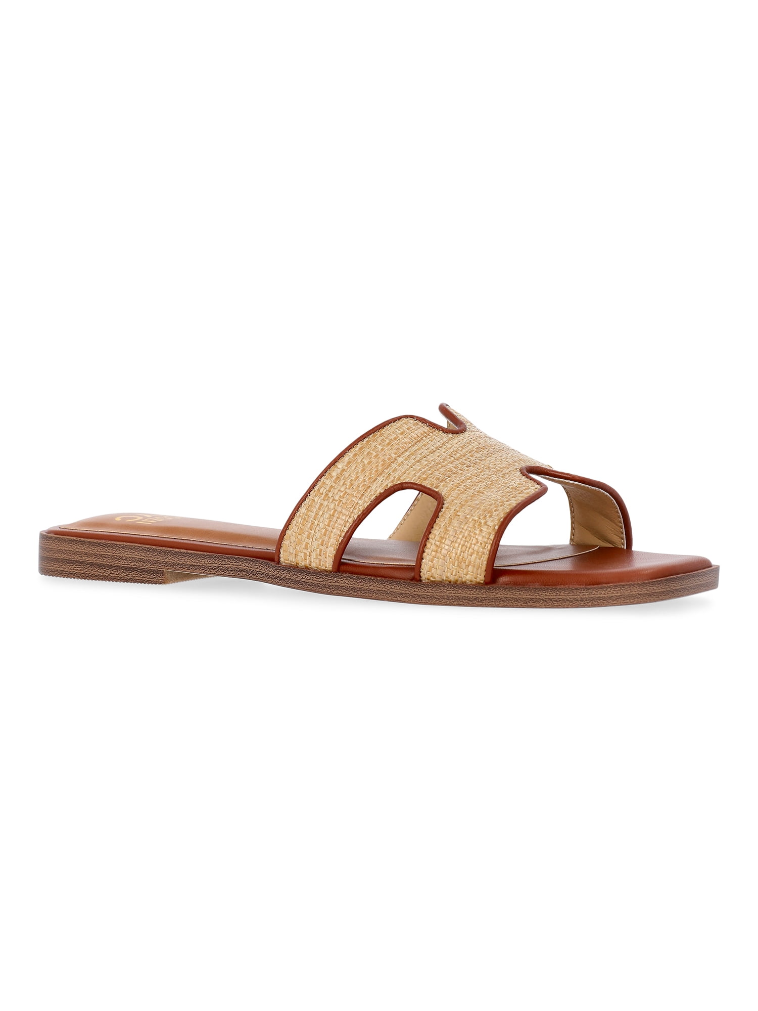 Madden NYC Women's Raffia Slide Sandals