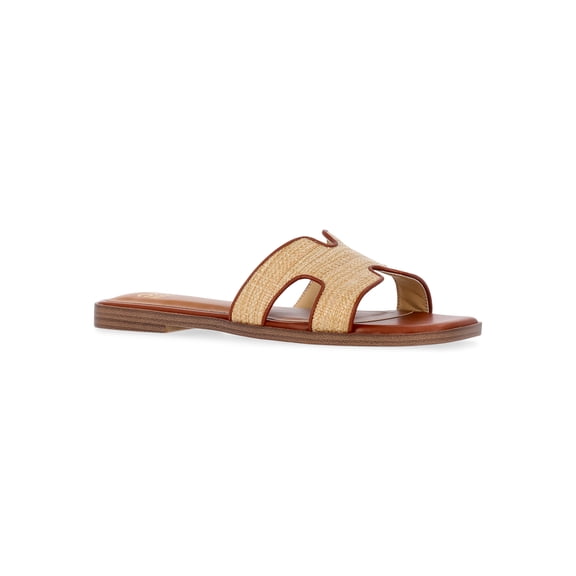 Madden NYC Women's Raffia Slide Sandals