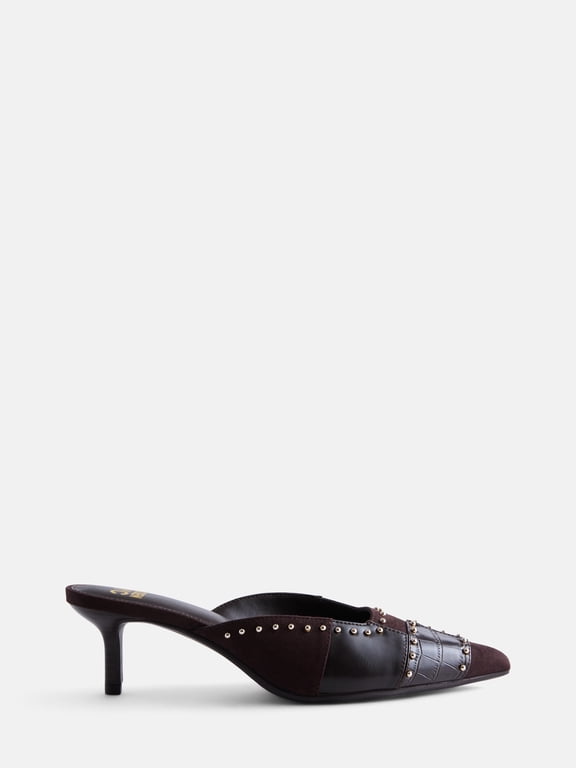 Women's Studded Mule Heels