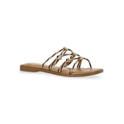 Women's Strappy Studded Slide Sandals