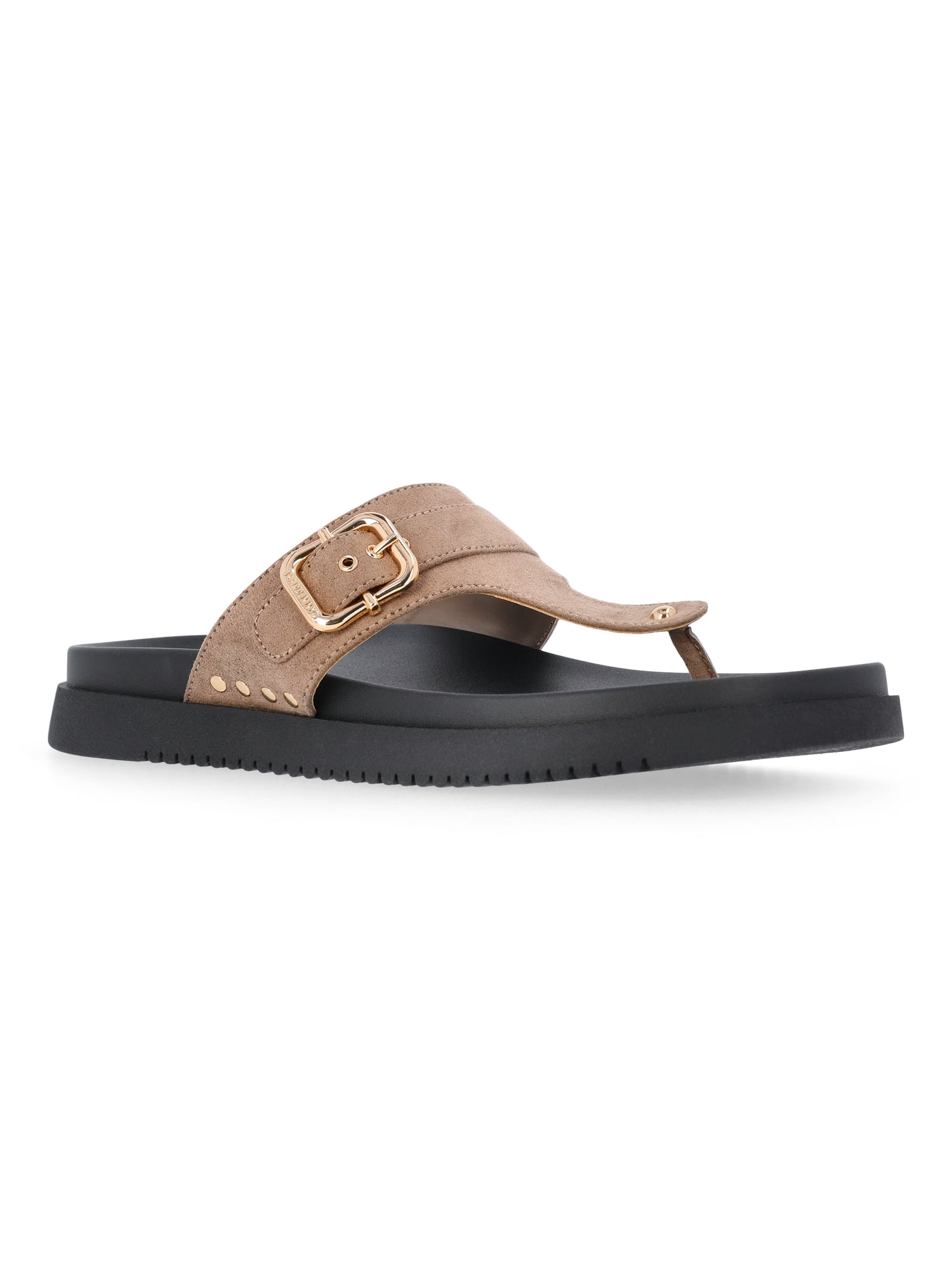 Madden NYC Women's Faux Suede Thong Footbed Sandals