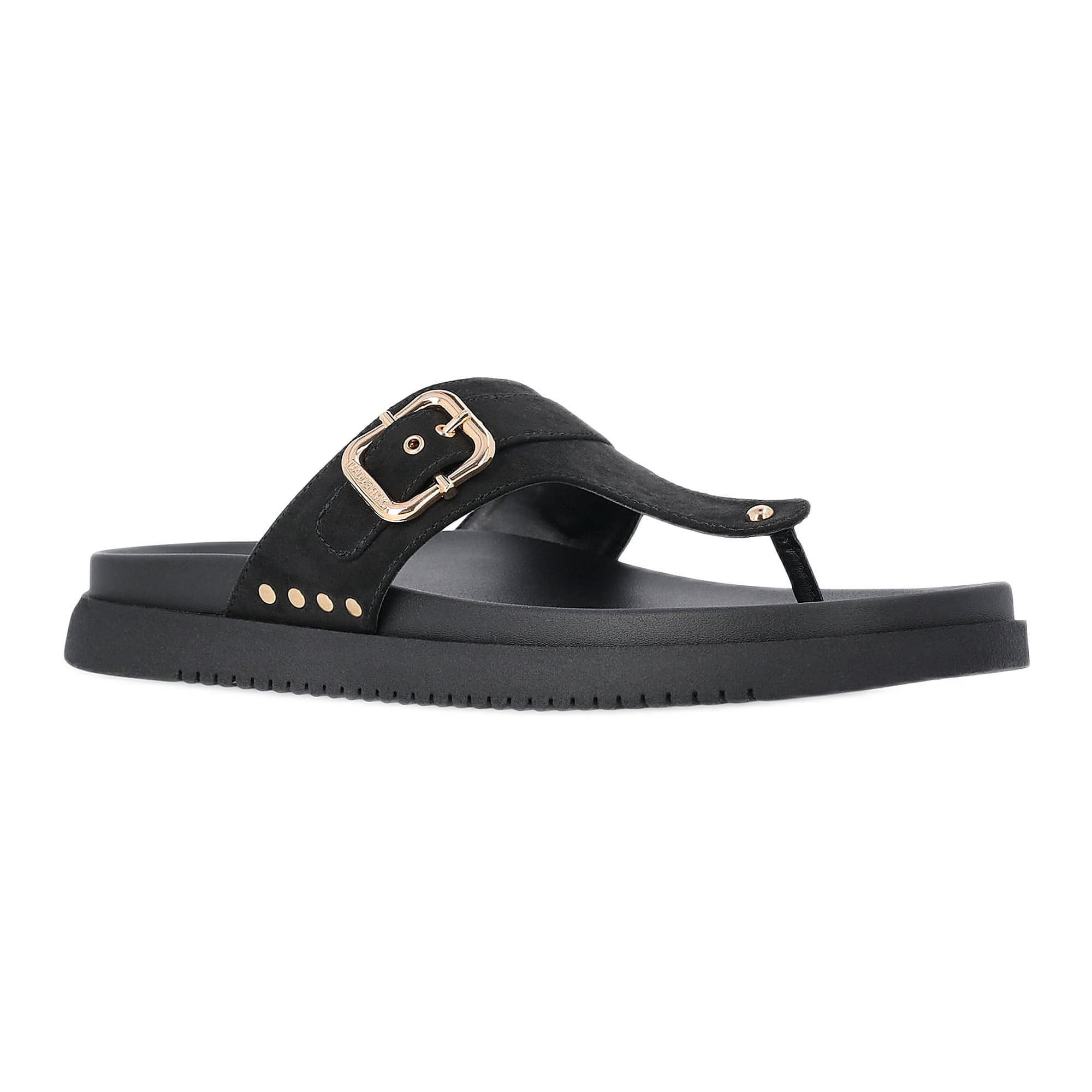 Madden NYC Women's Faux Suede Thong Footbed Sandals