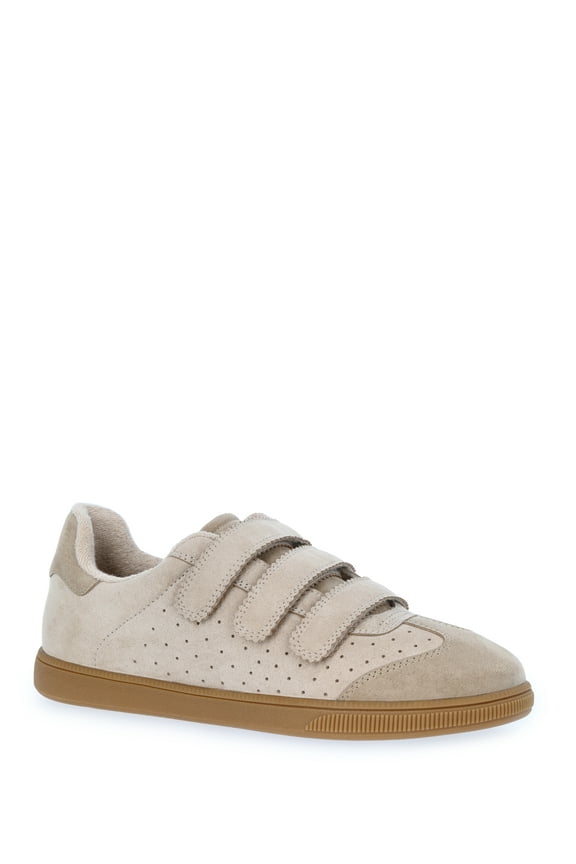 Women's Faux Suede Triple Strap Sneakers