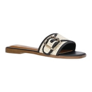 Women's Woven Buckle Slide Sandals