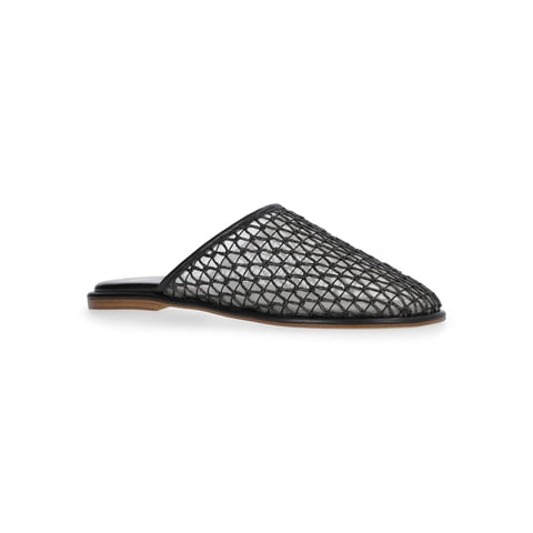 Women's Woven Mesh Mule Flats