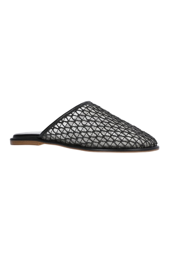 Women's Woven Mesh Mule Flats