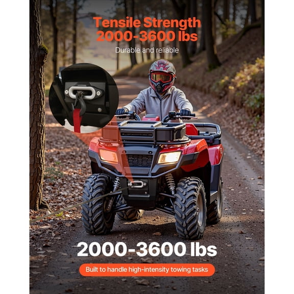 W"Mount,W"Capacity of 2000-3600 lbs,Trailer Hitch W"Mount for Select Honda Foreman&Rancher Rubicon Models (2014-2021),2 Mounting Hole Design,Powder Coated Steel,Black