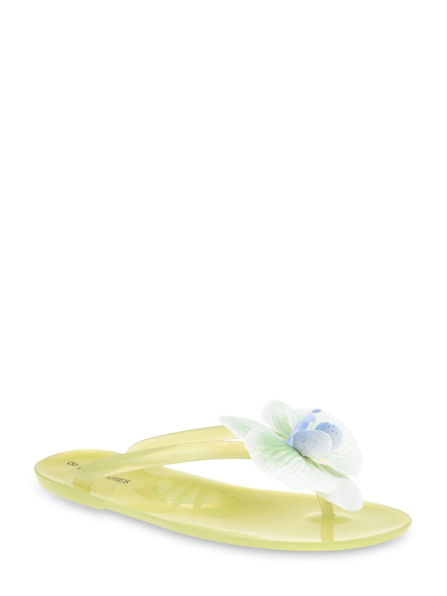 No Boundaries Flower Applique Jelly Sandal