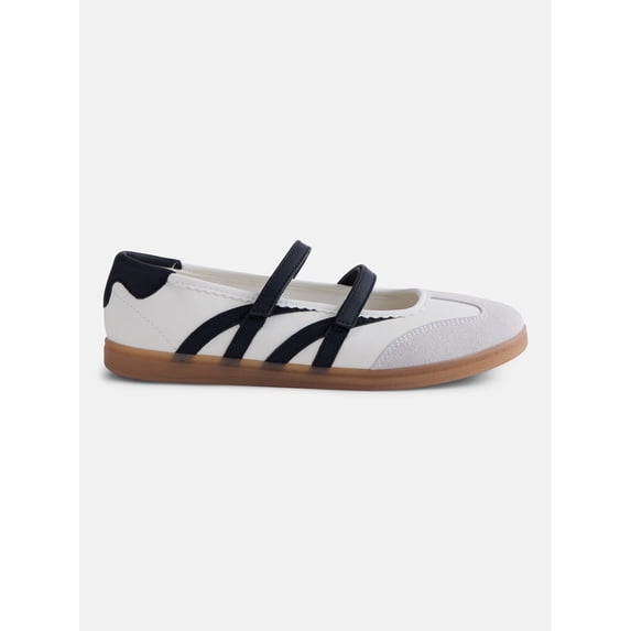 No Boundaries Women’s Strappy Ballet Sneakers
