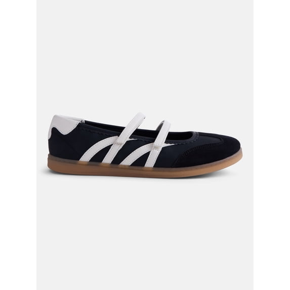 No Boundaries Women’s Strappy Ballet Sneakers