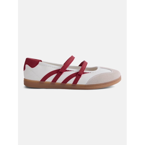 No Boundaries Women’s Strappy Ballet Sneakers