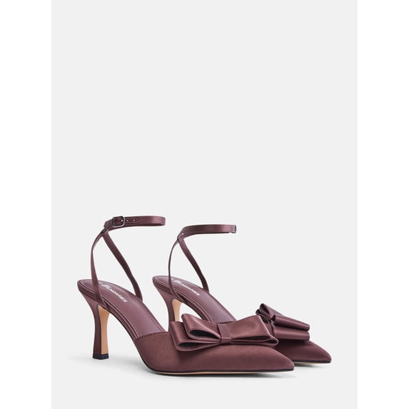 No Boundaries Women's Slingback Bow Heels