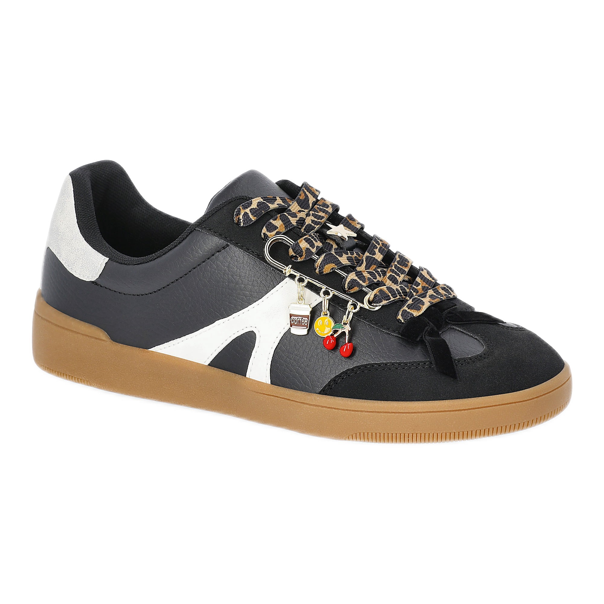Women's Lace-Up Sport Sneakers with Charms