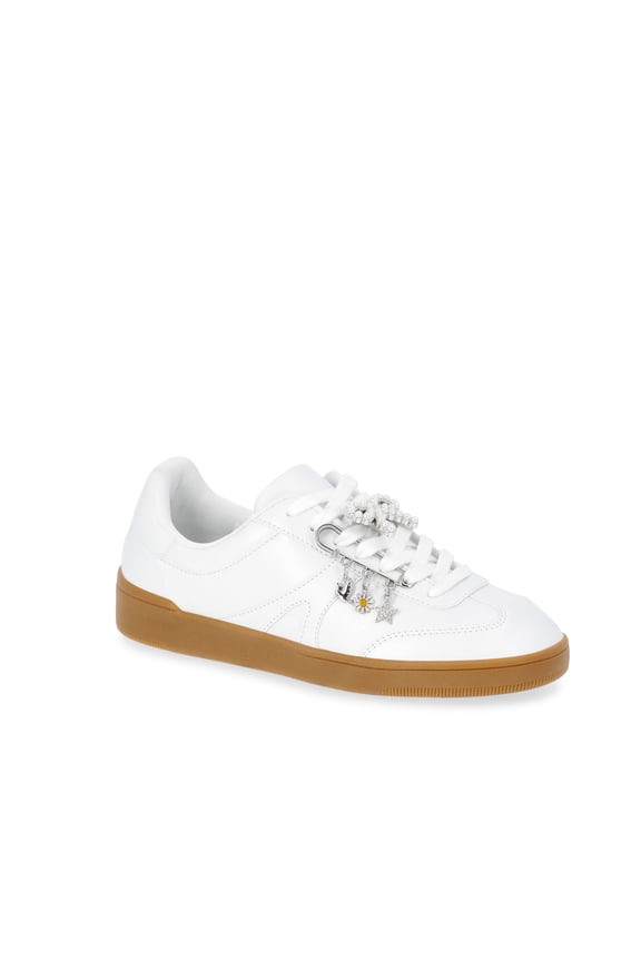 Women's Lace-Up Sport Sneakers with Charms