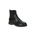 thumbnail image 1 of No Boundaries Women's Faux Leather and Knit Chelsea Boots, 1 of 5