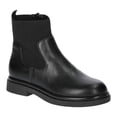thumbnail image 1 of No Boundaries Women's Faux Leather and Knit Chelsea Boots, 1 of 5