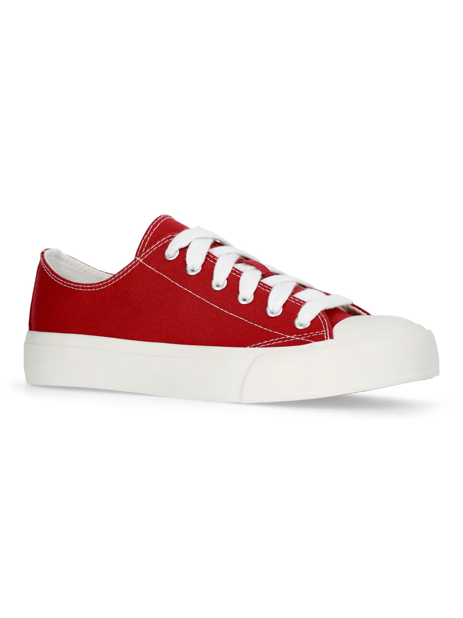 No Boundaries Women's Classic Lace-Up Sneakers, Wide Width Available
