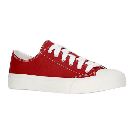 No Boundaries Women's Classic Lace-Up Sneakers, Wide Width Available