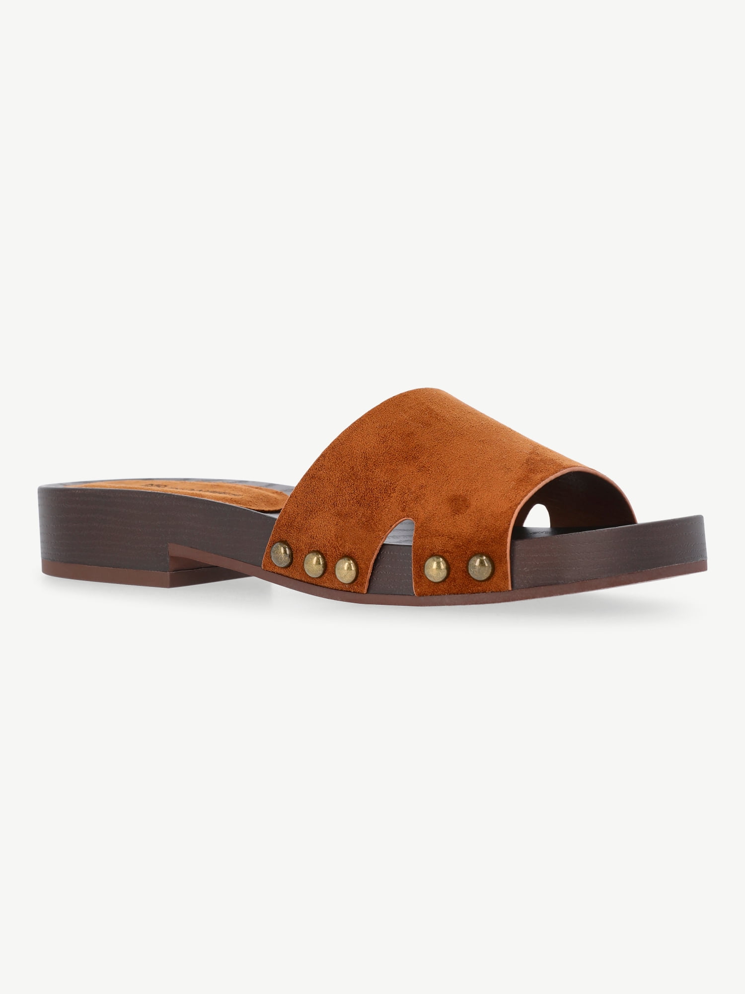 No Boundaries Studded Clog Sandals, Women's